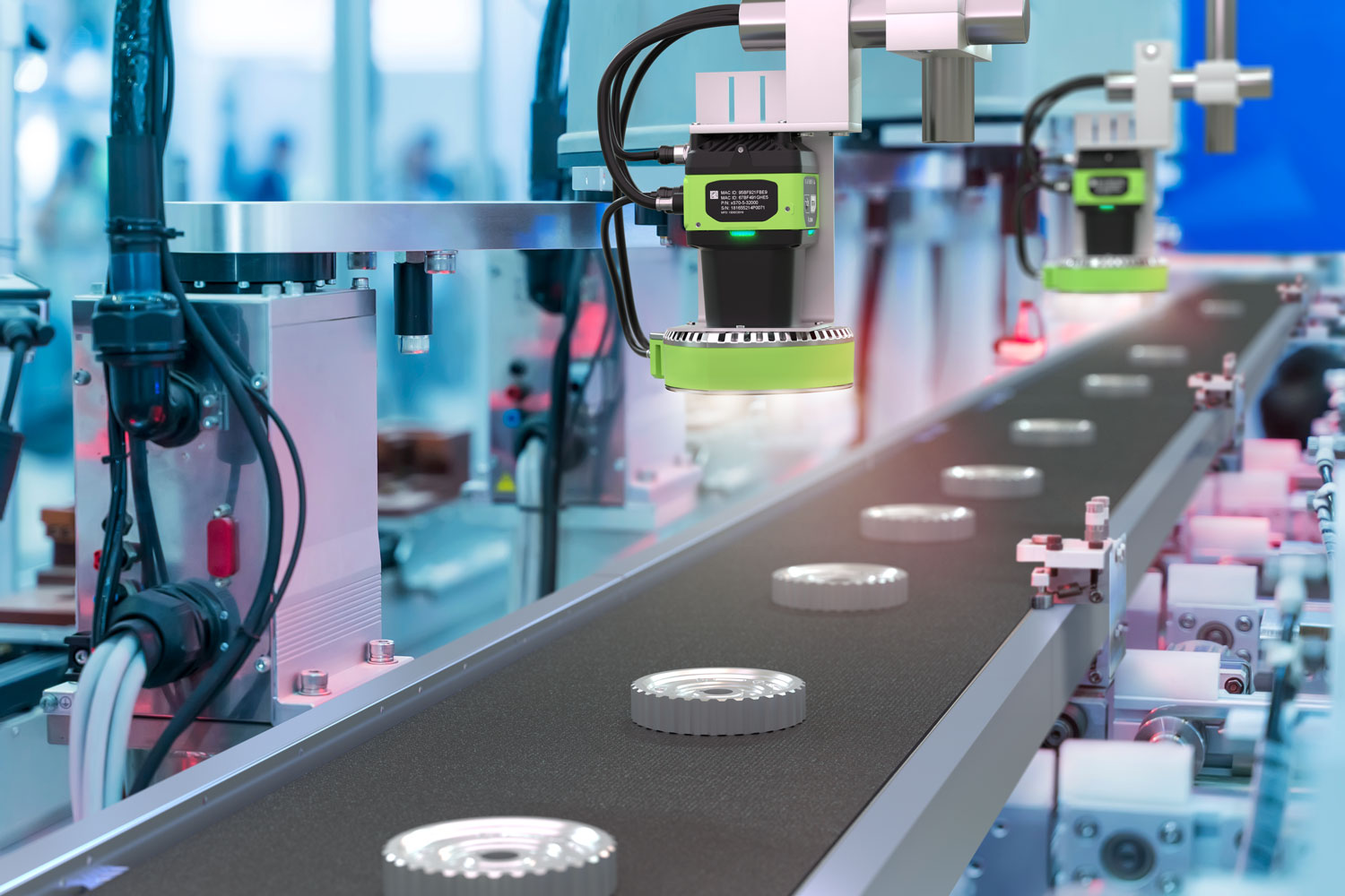 Production line and product inspection with machine vision lighting